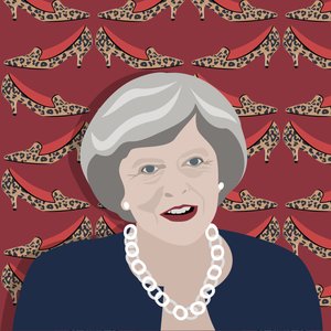 Theresa Mayová a kočičí podpatek
