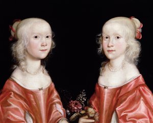 Portrét sester dvojčat, kolem roku 1650