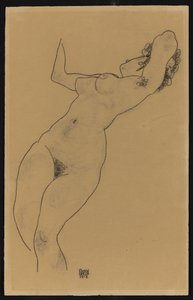Ležící akt, 1918