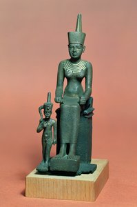 Figurky Isis a Horus (bronz)
