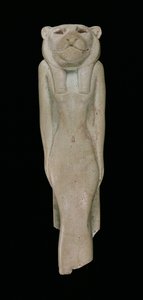 Bohyně Sakhmet (fajáns)