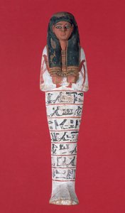 Figurka Shabti, Nová říše (lakované dřevo)