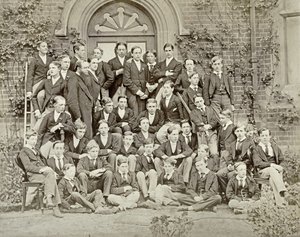 Fotografie domu na Eton College, 1870
