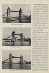 Stavba Tower Bridge v Londýně