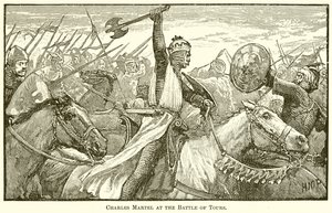 Charles Martel v bitvě u Tours