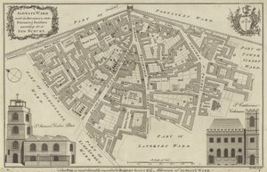 Mapa Aldgate Ward, Londýn