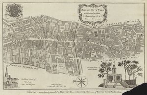 Mapa Bishopsgate Ward, Londýn