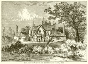 Dům paní Siddonsové ve Westbourne Green, 1800