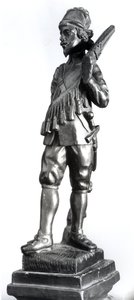 Mušketýr, 1638 (vyřezávané dřevo)