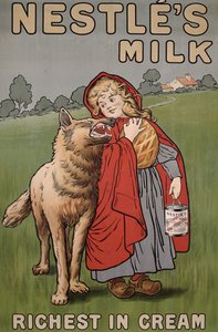 Plakátová reklama Nestles milk, 1900