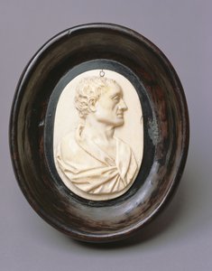 Sir Isaac Newton (slonovina a mořené dřevo)