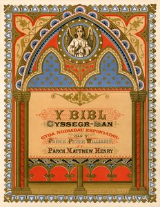 Titulní strana velšské Bible