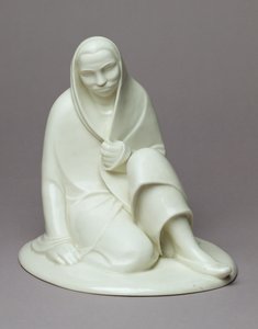 Sedavá dívka, 1907-08 (porcelán)