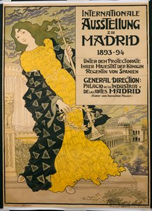 Reklamní plakát "Mezinárodní výstava v Madridu", 1893