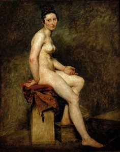 Mademoiselle Rose sedící nahá