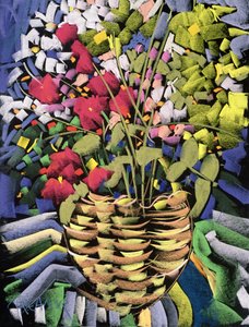 Deco Flowers (pastel na montážní desce)