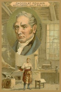 Obchodní karta Chocolate Poulain, Robert Stephenson