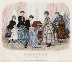Francouzská módní deska, konec 19. století