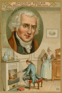 James Watt, obchodní karta Chocolat Poulain
