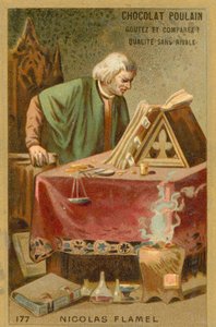 Nicolas Flamel, francouzský písař a prodejce rukopisů
