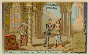 Othello, obchodní karta Chocolat Poulain
