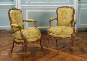 Pár křesel Louis XV, 1723-74 (dřevo)