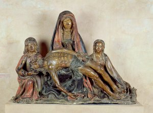 Pieta (lakované dřevo)