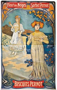 Plakát propagující sušenky Pernod, 1897