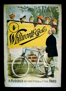 Plakátová reklama Whitworth Cycles, Paříž