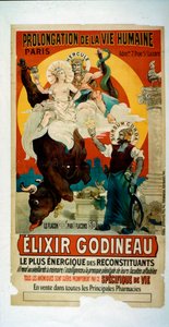 Plakát pro Elixír Godineau, kolem roku 1900