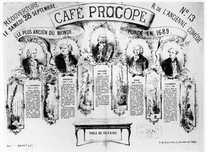 Znovuotevření kavárny Procope, 1872