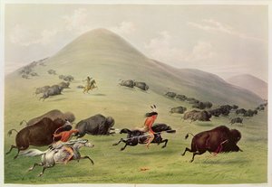 Buffalo Hunt, kolem roku 1832