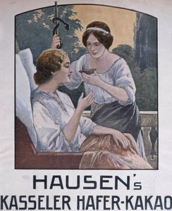 Plakát reklamní čokolády z Kasselu, 1908