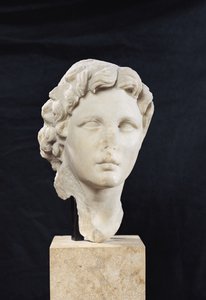 Hlava Alexandra Velikého (356-323 př.nl) (mramor)