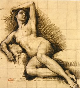 Studie - Ležící ženský akt