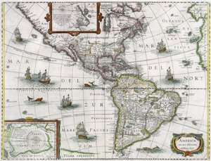 Mapa Ameriky, 1631