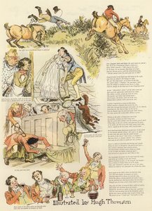 Série ilustrací zobrazujících Hollydale Hunt