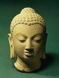 Hlava Buddhy, Sarnath (pískovec)