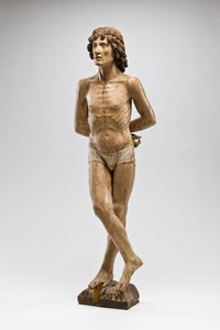 St. Sebastian, cca 1500 (polychromované dřevo)