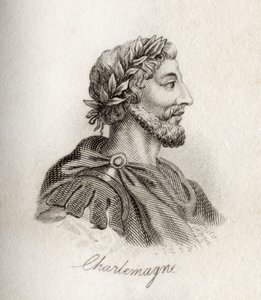 Karel Veliký, král Franků (rytina)