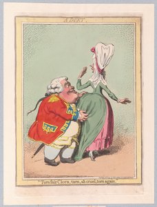 Duet, pub. 1792 (ručně kolorovaná rytina)