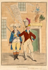 The Thunderer, hospoda. 1782 (ručně kolorovaná rytina)