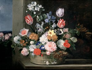 Květiny v košíku, 1650-56