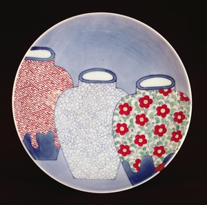 Nádoba Nabeshima, období Edo (porcelán)