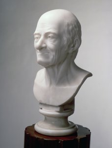 Busta Voltaira, kolem roku 1770 (mramor)
