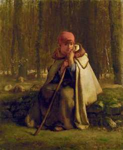 Sedící pastýřka, kolem roku 1852