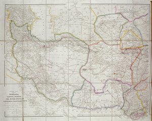 Mapa Střední Asie, 1834