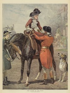 Královna lovu (chromolitho)