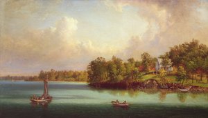 Letní den na jezeře, c.1880