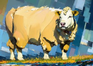 Zvířata: hovězí charolais 3